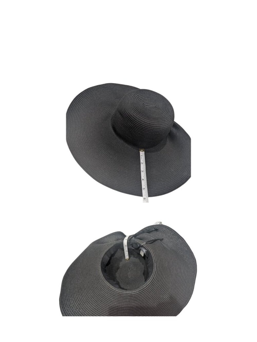 San Diego Hat Co Black Oversized Sun Hat Extra Wide Brim Adjustable Resort - Picture 8 of 8